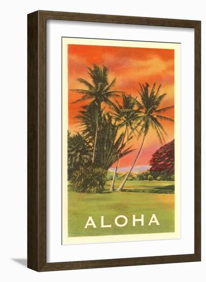 Aloha: Palm Trees-null-Framed Art Print