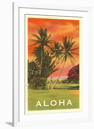 Aloha: Palm Trees-null-Framed Art Print