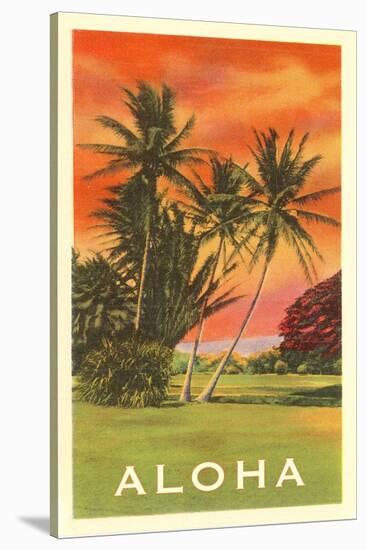 Aloha: Palm Trees-null-Stretched Canvas