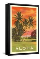 Aloha: Palm Trees-null-Framed Stretched Canvas