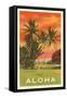 Aloha: Palm Trees-null-Framed Stretched Canvas