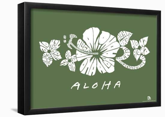 Aloha Text Poster-null-Framed Poster