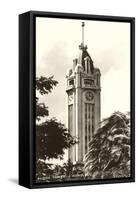 Aloha Tower, Honolulu, Hawaii-null-Framed Stretched Canvas