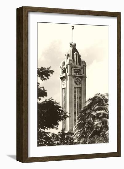 Aloha Tower, Honolulu, Hawaii-null-Framed Art Print