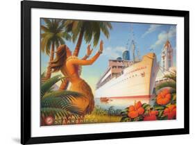 Aloha Towers-Kerne Erickson-Framed Art Print