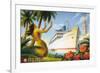 Aloha Towers-Kerne Erickson-Framed Premium Giclee Print