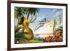 Aloha Towers-Kerne Erickson-Framed Premium Giclee Print