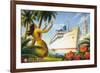 Aloha Towers-Kerne Erickson-Framed Art Print