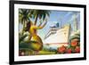 Aloha Towers-Kerne Erickson-Framed Art Print