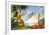 Aloha Towers-Kerne Erickson-Framed Art Print