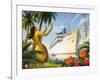 Aloha Towers-Kerne Erickson-Framed Art Print