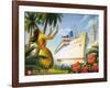 Aloha Towers-Kerne Erickson-Framed Art Print