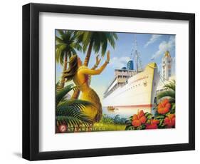 Aloha Towers-Kerne Erickson-Framed Art Print