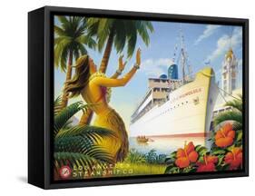 Aloha Towers-Kerne Erickson-Framed Stretched Canvas