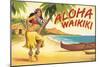 Aloha Waikiki-Kerne Erickson-Mounted Art Print