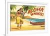 Aloha Waikiki-Kerne Erickson-Framed Art Print