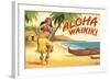 Aloha Waikiki-Kerne Erickson-Framed Art Print