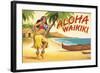 Aloha Waikiki-Kerne Erickson-Framed Art Print