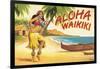 Aloha Waikiki-Kerne Erickson-Framed Art Print