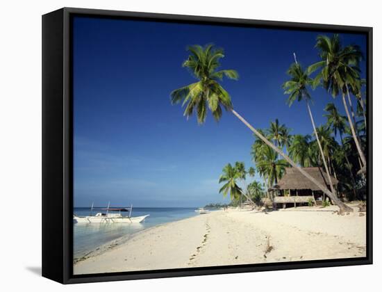 Alona Beach on the Island of Panglao Off the Coast of Bohol, in the Philippines, Southeast Asia-Robert Francis-Framed Stretched Canvas