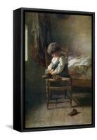 Alone, 19th Century-Theophile Emmanuel Duverger-Framed Stretched Canvas