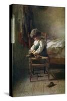 Alone, 19th Century-Theophile Emmanuel Duverger-Stretched Canvas