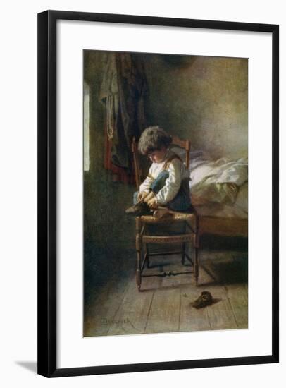 Alone, 19th Century-Theophile Emmanuel Duverger-Framed Giclee Print