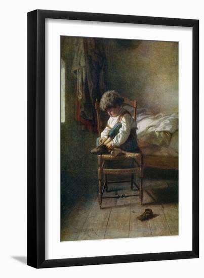 Alone, 19th Century-Theophile Emmanuel Duverger-Framed Giclee Print