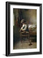 Alone, 19th Century-Theophile Emmanuel Duverger-Framed Giclee Print