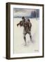 Alone across the Trackless Snow-Joseph Ratcliffe Skelton-Framed Giclee Print