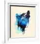 Alone As a Wolf-Robert Farkas-Framed Art Print