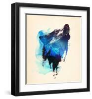 Alone As a Wolf-Robert Farkas-Framed Art Print