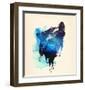 Alone As a Wolf-Robert Farkas-Framed Art Print