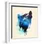 Alone As a Wolf-Robert Farkas-Framed Art Print