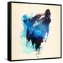 Alone As a Wolf-Robert Farkas-Framed Stretched Canvas