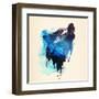 Alone As a Wolf-Robert Farkas-Framed Art Print