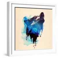 Alone as a Wolf-Robert Farkas-Framed Giclee Print