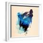 Alone as a Wolf-Robert Farkas-Framed Giclee Print