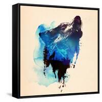 Alone as a Wolf-Robert Farkas-Framed Stretched Canvas