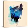 Alone as a Wolf-Robert Farkas-Stretched Canvas