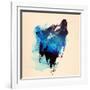 Alone as a Wolf-Robert Farkas-Framed Giclee Print