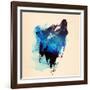 Alone as a Wolf-Robert Farkas-Framed Giclee Print