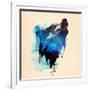 Alone as a Wolf-Robert Farkas-Framed Giclee Print