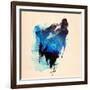 Alone as a Wolf-Robert Farkas-Framed Giclee Print