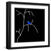 Alone But Never Lonely Black-Ruth Palmer-Framed Art Print