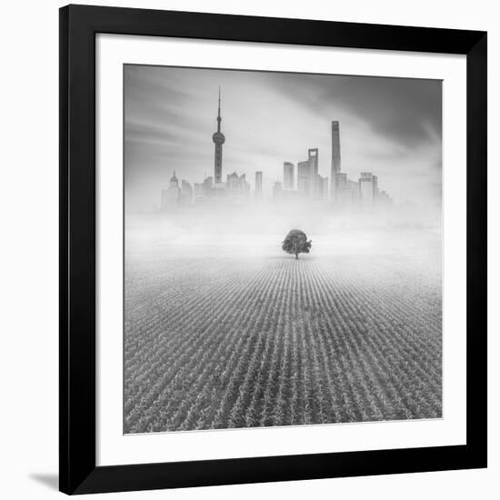 Alone in Shanghai-Moises Levy-Framed Giclee Print