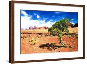 Alone in the Desert-Philippe Hugonnard-Framed Giclee Print