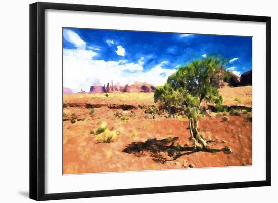 Alone in the Desert-Philippe Hugonnard-Framed Giclee Print