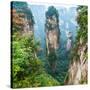 Alone Rock Column Mountain (Avatar Rocks). Zhangjiajie National Forest Park Was Officially Recogniz-Vadim Petrakov-Stretched Canvas