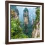 Alone Rock Column Mountain (Avatar Rocks). Zhangjiajie National Forest Park Was Officially Recogniz-Vadim Petrakov-Framed Photographic Print